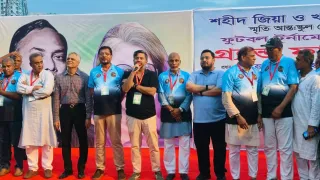 শহীদ জিয়া-খালেদা জিয়া স্মৃতি আন্তঃস্কুল ফুটবলে চ্যাম্পিয়ন রেলওয়ে স্টেশন কলোনী
