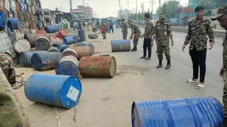 নগরীর নতুন ব্রিজে চসিকের ফুটপাত দখল উচ্ছেদ অভিযান, জরিমানা আদায়