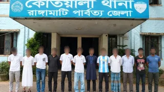 রাঙামাটিতে মাদক কারবারি ও অস্থিতিশীলতা সৃষ্টির অভিযোগে আটক ১২