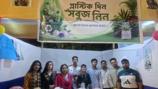 সেন্ট প্ল্যাসিডসে ফান ফেয়ারে প্লাস্টিকের বিনিময়ে গাছের চারা