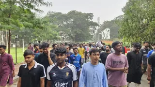 ১১ দিনেও সমাধান মেলেনি চুয়েট শিক্ষার্থীদের, ছুটির দিনেও বিক্ষোভ মিছিল
